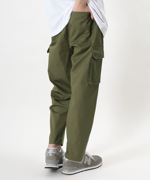 make a ray!（メイク ア レイ！）の「バルーンシルエット イージーカーゴ アンクルパンツ/ テーパードパンツ（カーゴパンツ・メンズ・ベージュ/ブラック/カーキ・S/L/M/XL）」の3枚目の写真