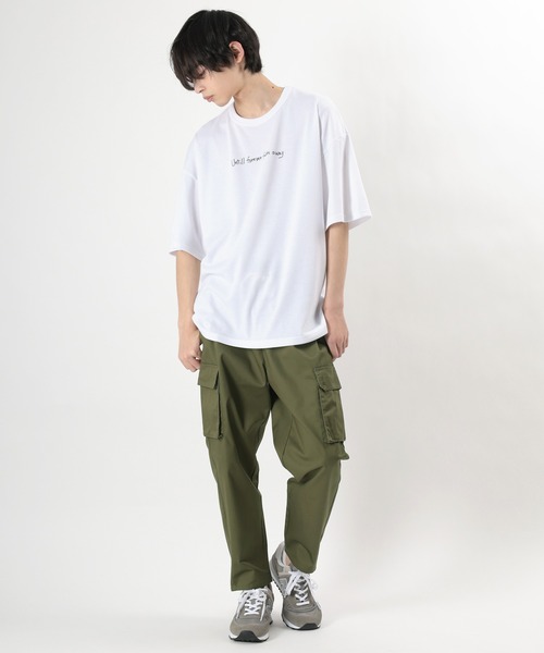 make a ray!（メイク ア レイ！）の「バルーンシルエット イージーカーゴ アンクルパンツ/ テーパードパンツ（カーゴパンツ・メンズ・ベージュ/ブラック/カーキ・S/L/M/XL）」の8枚目の写真