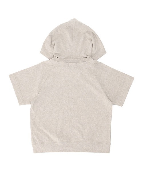 COMME CA ISM(コムサイズム)の「フード付き 半袖パーカ(パーカー・キッズ・ベージュ・110cm/130cm/120cm)」の3枚目の写真