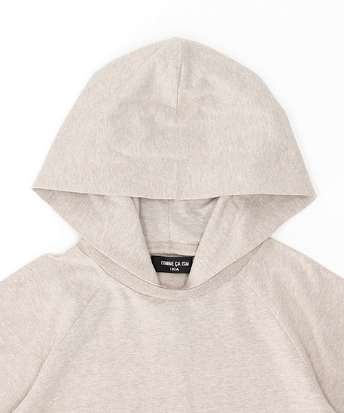COMME CA ISM(コムサイズム)の「フード付き 半袖パーカ(パーカー・キッズ・ベージュ・110cm/130cm/120cm)」の6枚目の写真