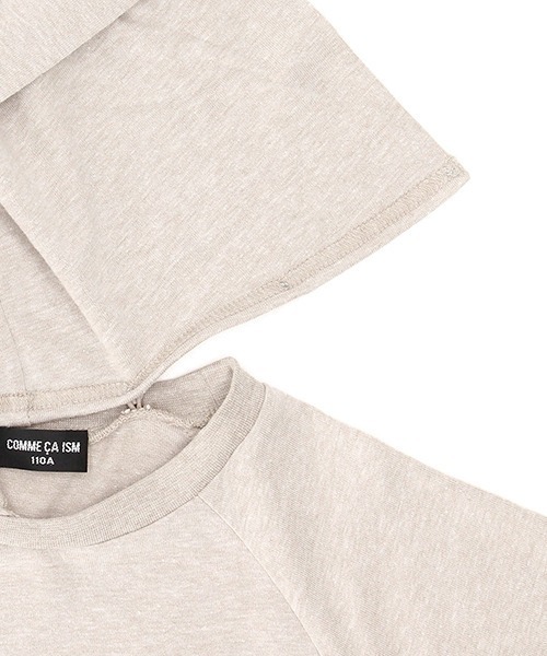 COMME CA ISM(コムサイズム)の「フード付き 半袖パーカ(パーカー・キッズ・ベージュ・110cm/130cm/120cm)」の7枚目の写真