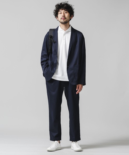 NANO universe（ナノユニバース）の「DotAir×Primeflexライトウェイトジャケット(セットアップ対応)（テーラードジャケット・メンズ・ブラック/ネイビー/カーキ・マルチサイズ）」の18枚目の写真