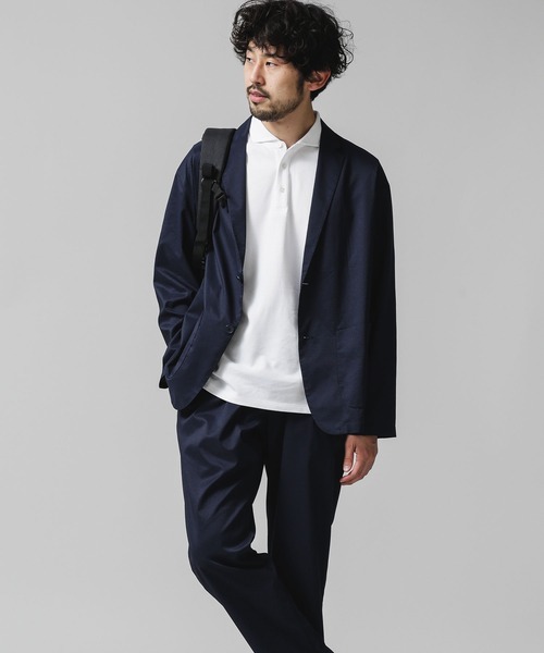 NANO universe（ナノユニバース）の「DotAir×Primeflexライトウェイトジャケット(セットアップ対応)（テーラードジャケット・メンズ・ブラック/ネイビー/カーキ・マルチサイズ）」の15枚目の写真