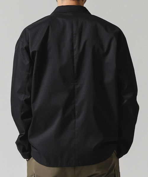 NANO universe（ナノユニバース）の「DotAir×Primeflexライトウェイトジャケット(セットアップ対応)（テーラードジャケット・メンズ・ブラック/ネイビー/カーキ・マルチサイズ）」の5枚目の写真