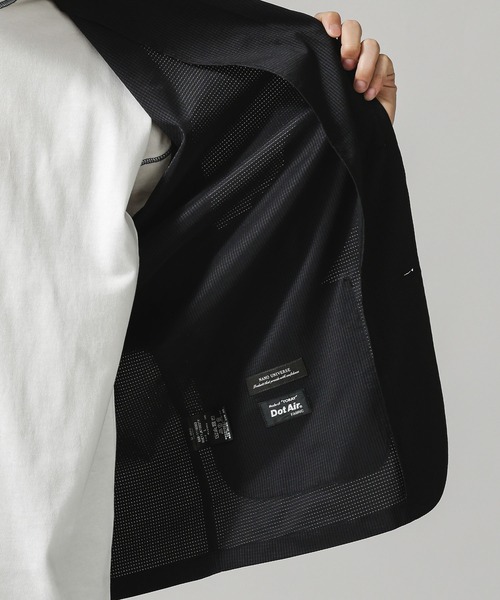 NANO universe（ナノユニバース）の「DotAir×Primeflexライトウェイトジャケット(セットアップ対応)（テーラードジャケット・メンズ・ブラック/ネイビー/カーキ・マルチサイズ）」の9枚目の写真