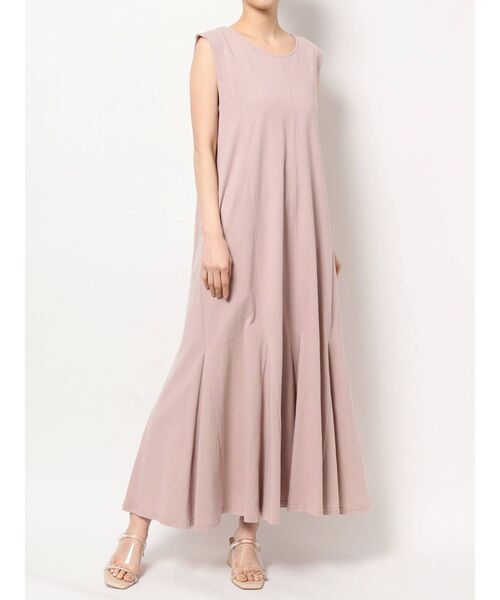 LAGUNAMOON（ラグナムーン）の「コットンマチフレアーマキシワンピース（ワンピース・レディース・チャコールグレー/ベビーピンク/パープル・FREE）」の8枚目の写真