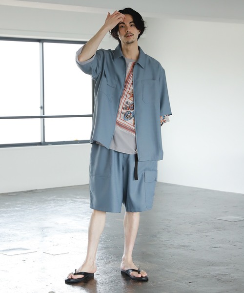 niko and...（ニコアンド）の「イージーカーゴショーツ（カーゴパンツ・メンズ・ネイビー/ブルー・MEDIUM/LARGE）」の13枚目の写真