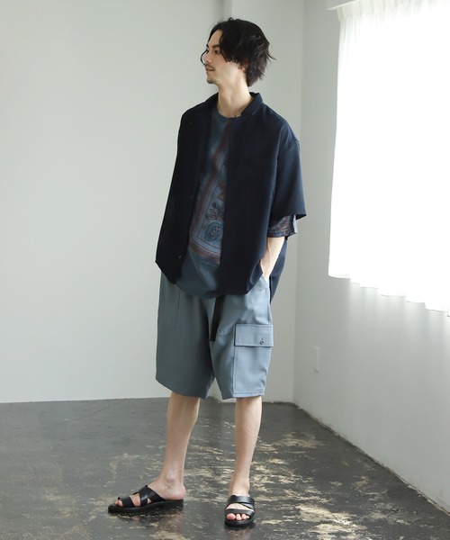 niko and...（ニコアンド）の「イージーカーゴショーツ（カーゴパンツ・メンズ・ネイビー/ブルー・MEDIUM/LARGE）」の16枚目の写真