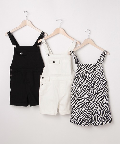 by LOVEiT（バイラビット）の「ショートオール（サロペット/オーバーオール・キッズ・アイボリー/ブラック/マルチ・120cm/130cm/140cm/150cm/160cm）」の15枚目の写真