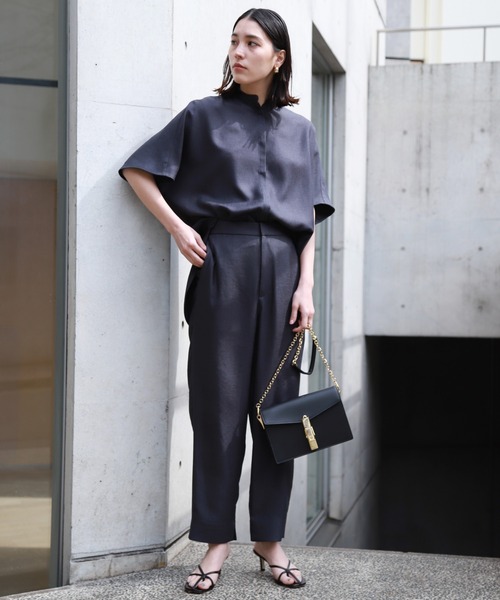 美品 Chaos アイアス パンツ スリット スリム リネンライク 38 カオス