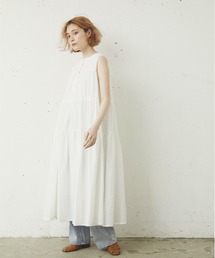 kivi | ティアードノースリーブマキシワンピ(ワンピース)