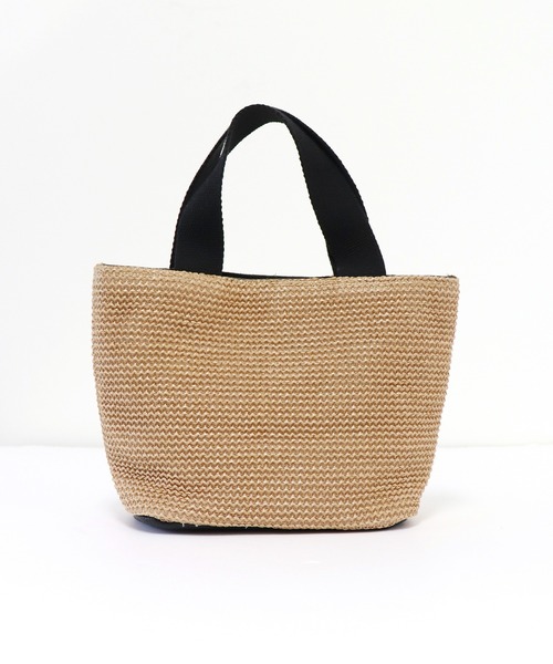 BLUEEAST(ブルーイースト)の「ミニトートかごバッグ(かごバッグ・レディース・ブラック/ホワイト・FREE)」の10枚目の写真