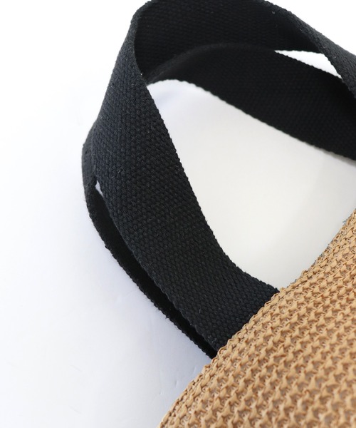 BLUEEAST(ブルーイースト)の「ミニトートかごバッグ(かごバッグ・レディース・ブラック/ホワイト・FREE)」の12枚目の写真