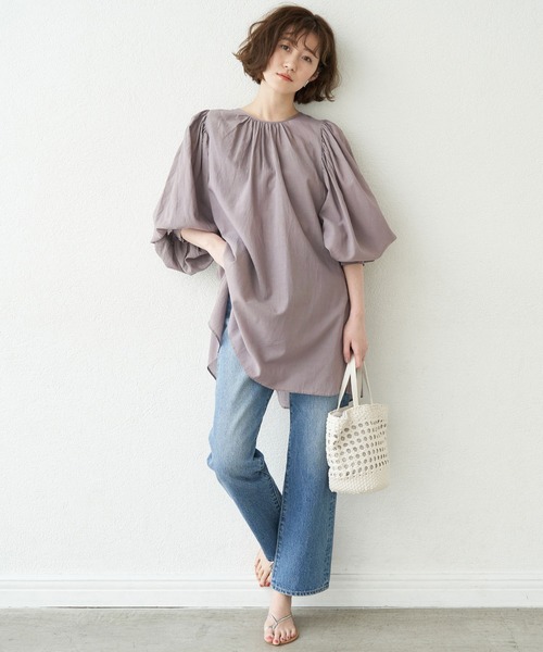 【セール】【emur】スクープパフブラウス（シャツ/ブラウス）｜ROPE' PICNIC（ロペピクニック） pattayablatt.com