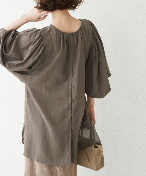 【セール】【emur】スクープパフブラウス（シャツ/ブラウス）｜ROPE' PICNIC（ロペピクニック） pattayablatt.com