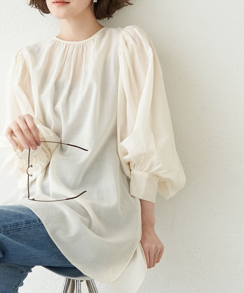 【セール】【emur】スクープパフブラウス（シャツ/ブラウス）｜ROPE' PICNIC（ロペピクニック） pattayablatt.com