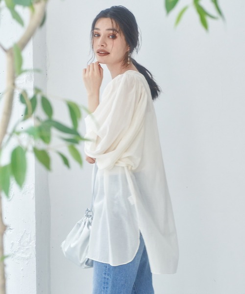 【セール】【emur】スクープパフブラウス（シャツ/ブラウス）｜ROPE' PICNIC（ロペピクニック） pattayablatt.com