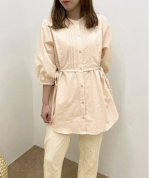 【apres jour clair】レイヤードバンドカラーシャツ【ZOZOTOWN限定アイテム】