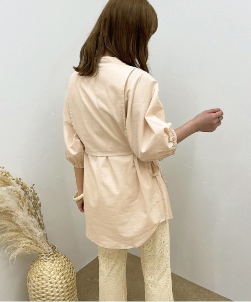 apres jour clair(アプレジュールクレア)の「【apres jour clair】レイヤードバンドカラーシャツ【ZOZOTOWN限定アイテム】(シャツ/ブラウス・レディース・アイボリー/オフホワイト・X-LARGE/フリー)」の8枚目の写真