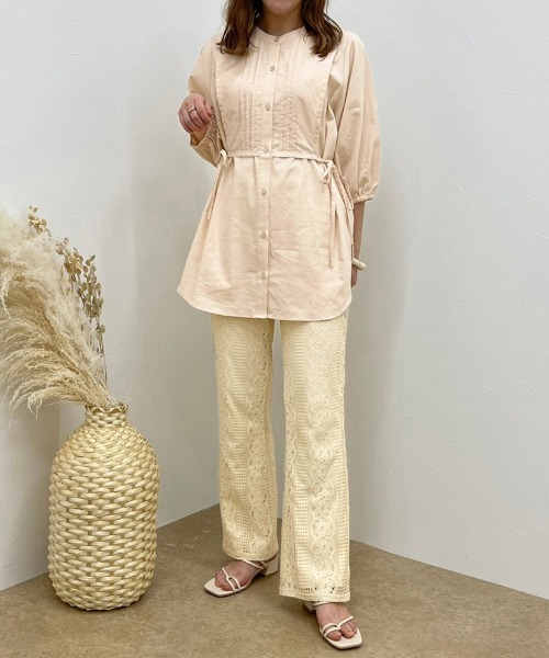 apres jour clair(アプレジュールクレア)の「【apres jour clair】レイヤードバンドカラーシャツ【ZOZOTOWN限定アイテム】(シャツ/ブラウス・レディース・アイボリー/オフホワイト・X-LARGE/フリー)」の10枚目の写真