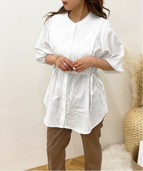 apres jour clair(アプレジュールクレア)の「【apres jour clair】レイヤードバンドカラーシャツ【ZOZOTOWN限定アイテム】(シャツ/ブラウス・レディース・アイボリー/オフホワイト・X-LARGE/フリー)」の13枚目の写真