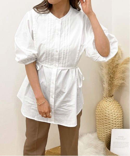 apres jour clair(アプレジュールクレア)の「【apres jour clair】レイヤードバンドカラーシャツ【ZOZOTOWN限定アイテム】(シャツ/ブラウス・レディース・アイボリー/オフホワイト・X-LARGE/フリー)」の14枚目の写真
