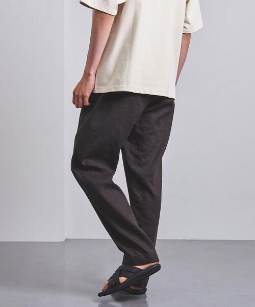 UNITED ARROWS（ユナイテッドアローズ）の「＜UNITED ARROWS＞ リネン/ポリエステル シェフ オールギャザー/イージー パンツ（その他パンツ・メンズ・ダークブラウン/ダークグレー・MEDIUM/LARGE）」の15枚目の写真