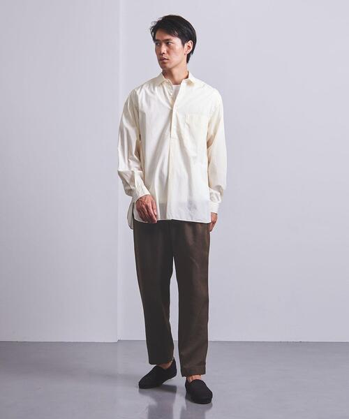 UNITED ARROWS（ユナイテッドアローズ）の「＜UNITED ARROWS＞ リネン/ポリエステル シェフ オールギャザー/イージー パンツ（その他パンツ・メンズ・ダークブラウン/ダークグレー・MEDIUM/LARGE）」の18枚目の写真