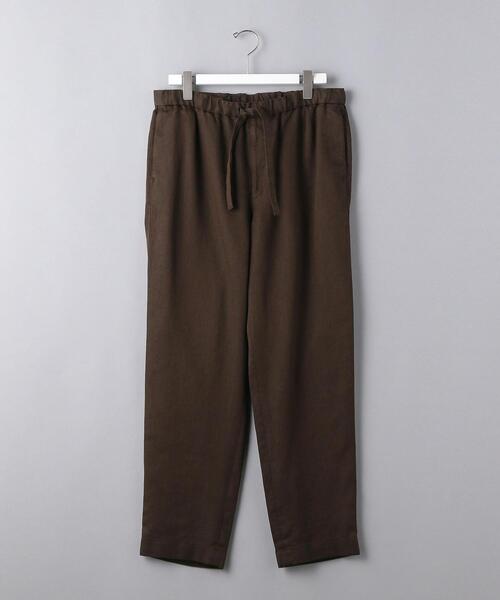 UNITED ARROWS（ユナイテッドアローズ）の「＜UNITED ARROWS＞ リネン/ポリエステル シェフ オールギャザー/イージー パンツ（その他パンツ・メンズ・ダークブラウン/ダークグレー・MEDIUM/LARGE）」の3枚目の写真