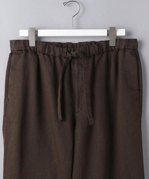 UNITED ARROWS（ユナイテッドアローズ）の「＜UNITED ARROWS＞ リネン/ポリエステル シェフ オールギャザー/イージー パンツ（その他パンツ・メンズ・ダークブラウン/ダークグレー・MEDIUM/LARGE）」の5枚目の写真