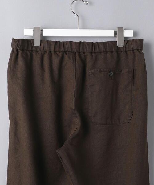 UNITED ARROWS（ユナイテッドアローズ）の「＜UNITED ARROWS＞ リネン/ポリエステル シェフ オールギャザー/イージー パンツ（その他パンツ・メンズ・ダークブラウン/ダークグレー・MEDIUM/LARGE）」の6枚目の写真