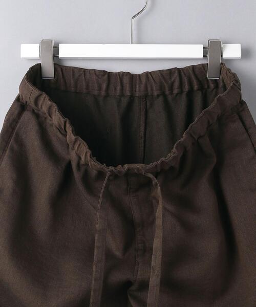 UNITED ARROWS（ユナイテッドアローズ）の「＜UNITED ARROWS＞ リネン/ポリエステル シェフ オールギャザー/イージー パンツ（その他パンツ・メンズ・ダークブラウン/ダークグレー・MEDIUM/LARGE）」の7枚目の写真