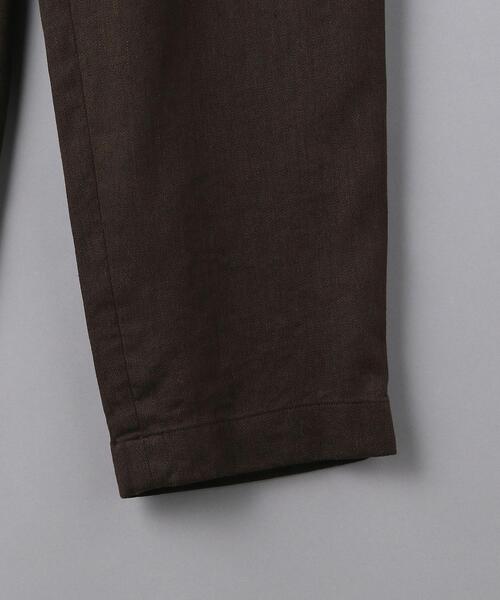 UNITED ARROWS（ユナイテッドアローズ）の「＜UNITED ARROWS＞ リネン/ポリエステル シェフ オールギャザー/イージー パンツ（その他パンツ・メンズ・ダークブラウン/ダークグレー・MEDIUM/LARGE）」の10枚目の写真