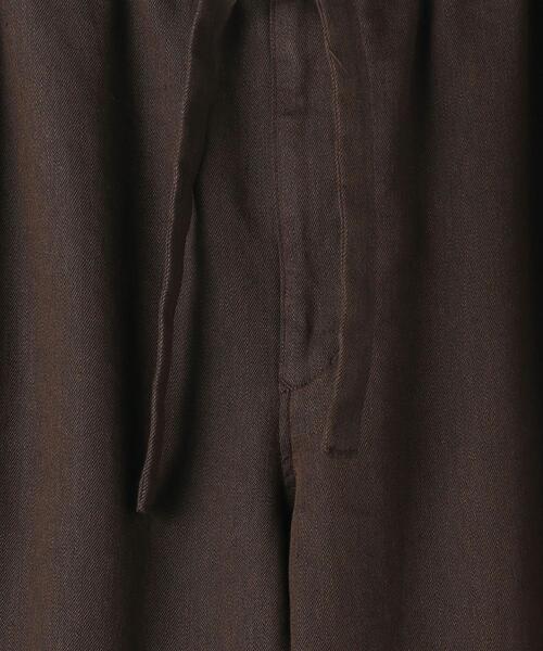 UNITED ARROWS（ユナイテッドアローズ）の「＜UNITED ARROWS＞ リネン/ポリエステル シェフ オールギャザー/イージー パンツ（その他パンツ・メンズ・ダークブラウン/ダークグレー・MEDIUM/LARGE）」の11枚目の写真