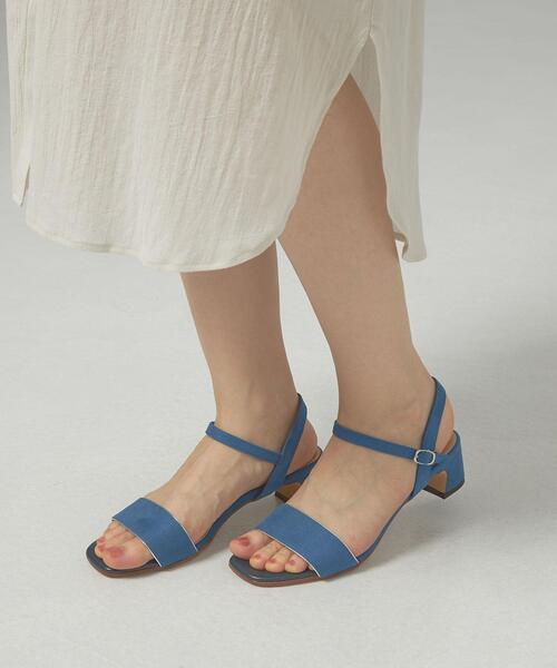 closet story（クローゼットストーリー）の「＜closet story＞S メタリックライン ストラップサンダル（サンダル・レディース・ベージュ/ロイヤルブルー・S/M/L）」の10枚目の写真