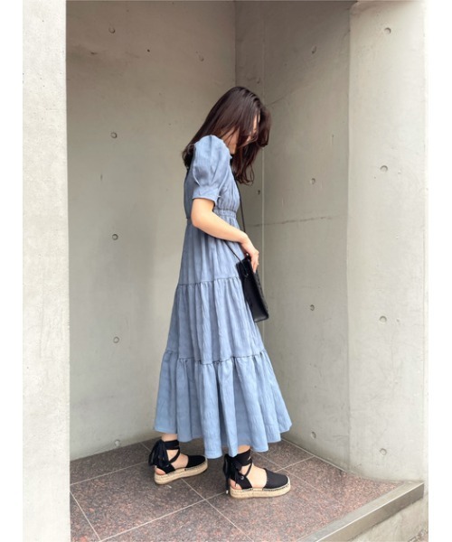 Tiered Sleeve Tucked Sleeve ドレス 010es730 2660 を購入できます Moussy ドレス ワンピース Moussy マウジー のワンピース Tucked Moussy マウジー のファッション 人気ショップが最安値挑戦 の