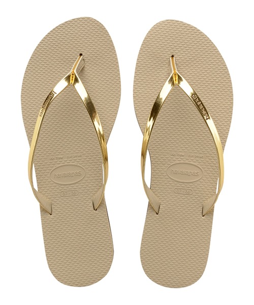 havaianas（ハワイアナス）の「havaianas (ハワイアナス) / You Metallic サンダル ラバービーチサンダル（サンダル・レディース・ブラック/グレー/ゴールド系その他/グレー系その他/ライトブルー/ゴールド/その他/ゴールド系その他2・23/22/25.5/24.5）」の6枚目の写真