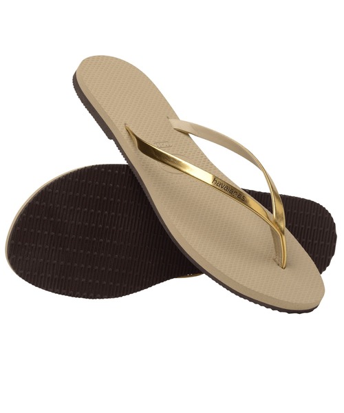 havaianas（ハワイアナス）の「havaianas (ハワイアナス) / You Metallic サンダル ラバービーチサンダル（サンダル・レディース・ブラック/グレー/ゴールド系その他/グレー系その他/ライトブルー/ゴールド/その他/ゴールド系その他2・23/22/25.5/24.5）」の13枚目の写真