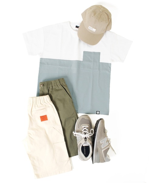 GLAZOS（グラソス）の「ツイルストレッチ・ペインターハーフパンツ（その他パンツ・キッズ・ベージュ/オフホワイト/カーキ・130cm/140cm/150cm/160cm/170cm）」の20枚目の写真