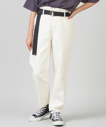 SPINNS | ベルト付　ハイウエストテーパードデニムパンツ(デニムパンツ)