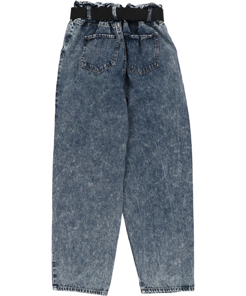 SPINNS（スピンズ）の「ベルト付 ハイウエストテーパードデニムパンツ（デニムパンツ・レディース・ブルー/ブルー系その他/ブラック/アイボリー・ONESIZE）」の20枚目の写真