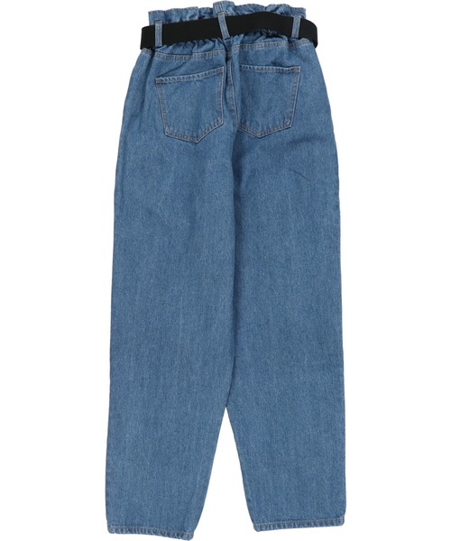 SPINNS（スピンズ）の「ベルト付 ハイウエストテーパードデニムパンツ（デニムパンツ・レディース・ブルー/ブルー系その他/ブラック/アイボリー・ONESIZE）」の22枚目の写真