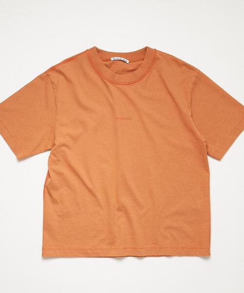 Acne Studios(アクネストゥディオズ)の「<Acne Studios(アクネ ストゥディオズ)>EDIE SATAP Tシャツ ■■■(Tシャツ/カットソー・レディース・ホワイト/オレンジ/ブラック・X-SMALL/XX-SMALL)」の3枚目の写真