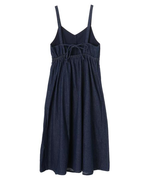 earth music&ecology（アースミュージックアンドエコロジー）の「【WEB限定】フロント釦デニムワンピース ＊（ワンピース・レディース・インディゴブルー/ライトインディゴブルー・FREE）」の20枚目の写真