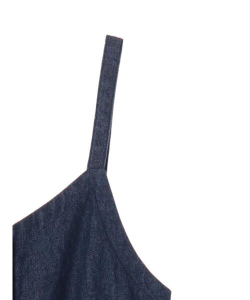 earth music&ecology（アースミュージックアンドエコロジー）の「【WEB限定】フロント釦デニムワンピース ＊（ワンピース・レディース・インディゴブルー/ライトインディゴブルー・FREE）」の22枚目の写真