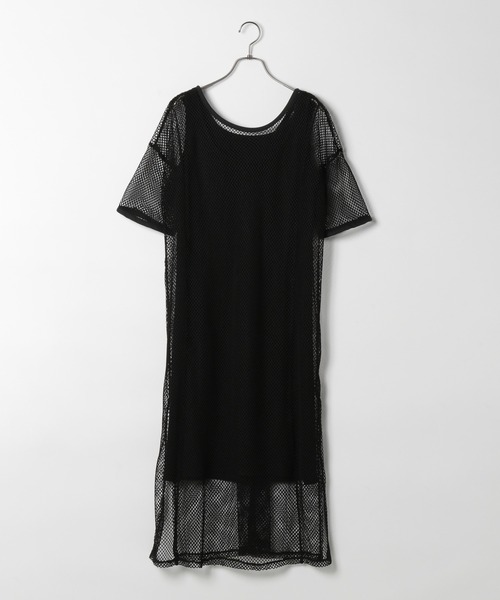 PAGEBOY(ページボーイ)の「ネットレースセットワンピース(ワンピース・レディース・ブラック/オフホワイト・FREE)」の11枚目の写真