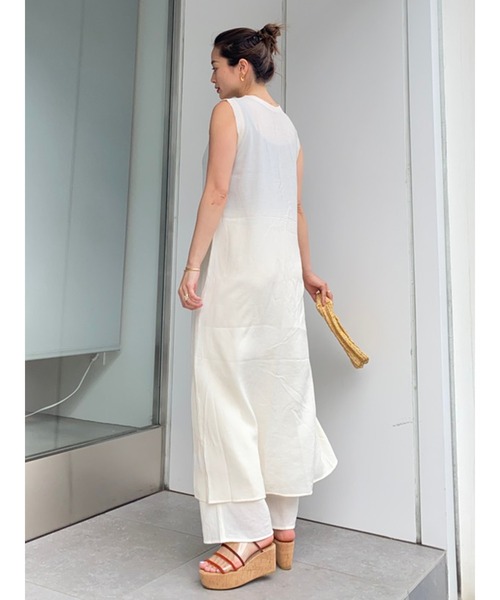 Vicente（ヴィセンテ）の「Sherbet long tops（シャツ/ブラウス・レディース・ブラック/オフホワイト・FREE）」の7枚目の写真