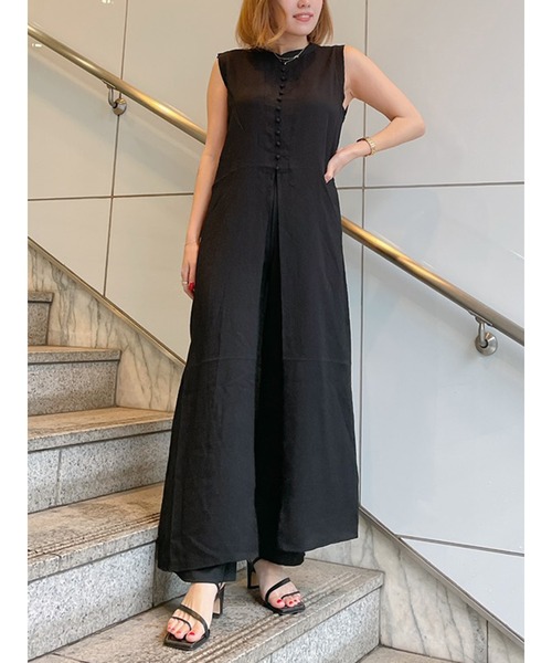 Vicente（ヴィセンテ）の「Sherbet long tops（シャツ/ブラウス・レディース・ブラック/オフホワイト・FREE）」の6枚目の写真