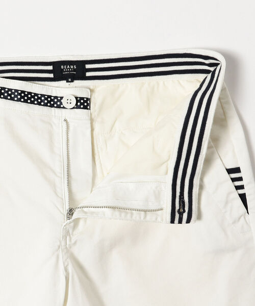 BEAMS HEART（ビームスハート）の「BEAMS HEART / ドットパイピング ショーツ（その他パンツ・メンズ・ホワイト/ダークグリーン/ベージュ/ネイビー・X-LARGE/MEDIUM/LARGE/SMALL）」の16枚目の写真