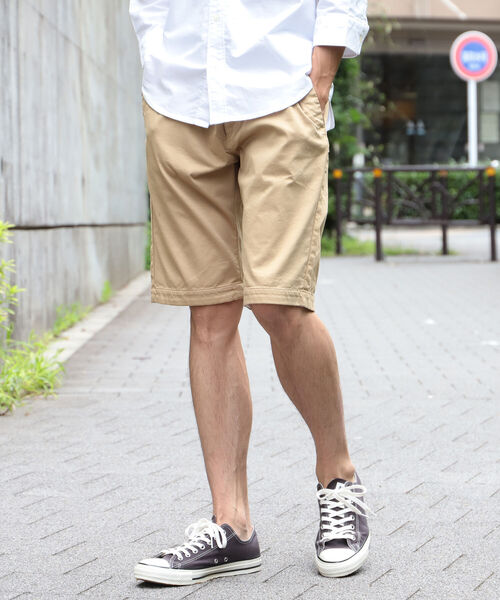 BEAMS HEART（ビームスハート）の「BEAMS HEART / ドットパイピング ショーツ（その他パンツ・メンズ・ホワイト/ダークグリーン/ベージュ/ネイビー・X-LARGE/MEDIUM/LARGE/SMALL）」の20枚目の写真